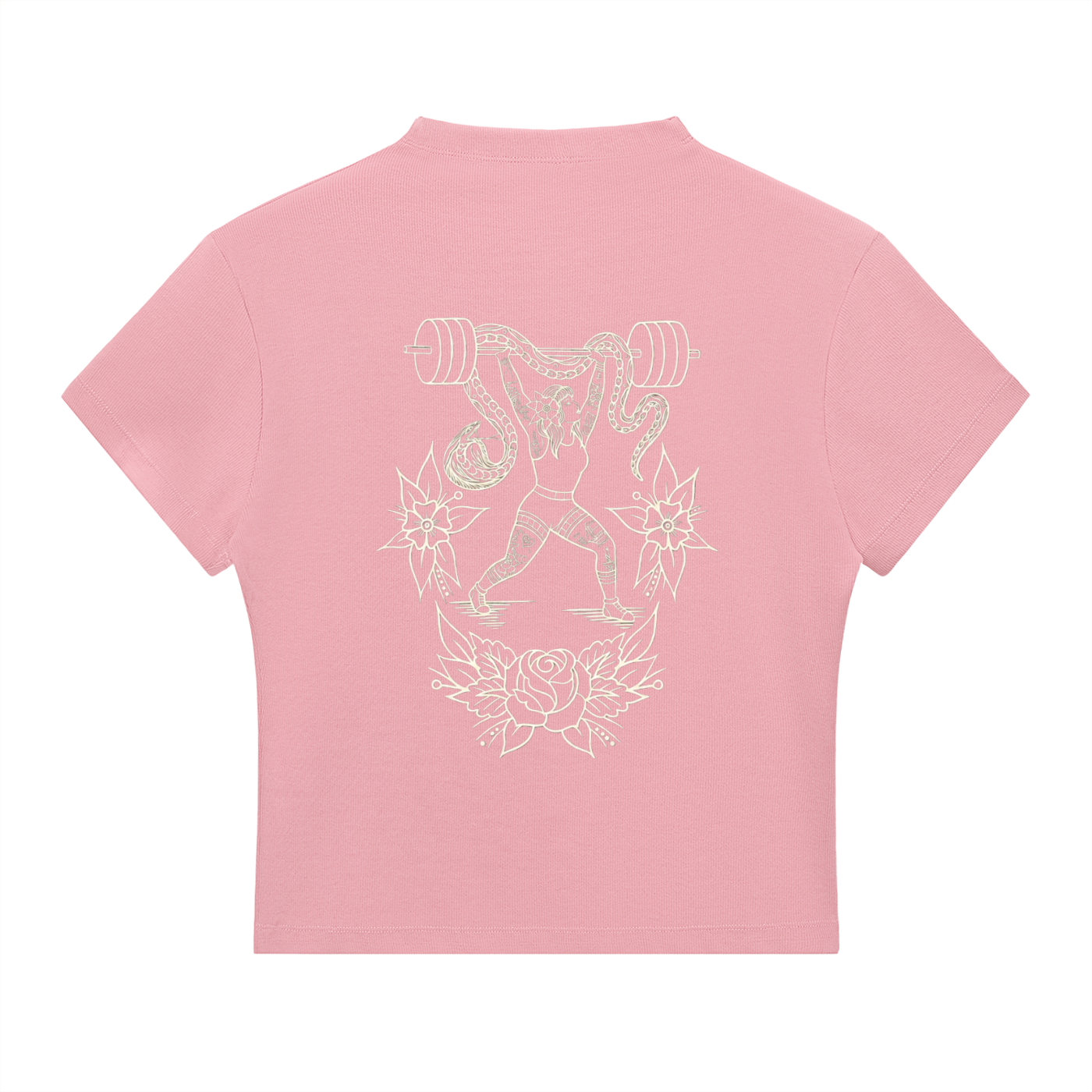 Heavy Liftin’ womens Slim Fit Mock Neck T-Shirt