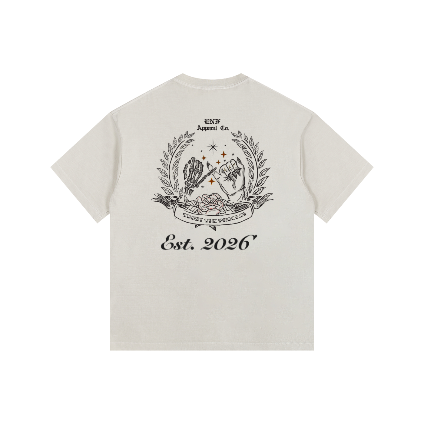 “Trust the process” Vintage Washed Oversized Cotton T-Shirt