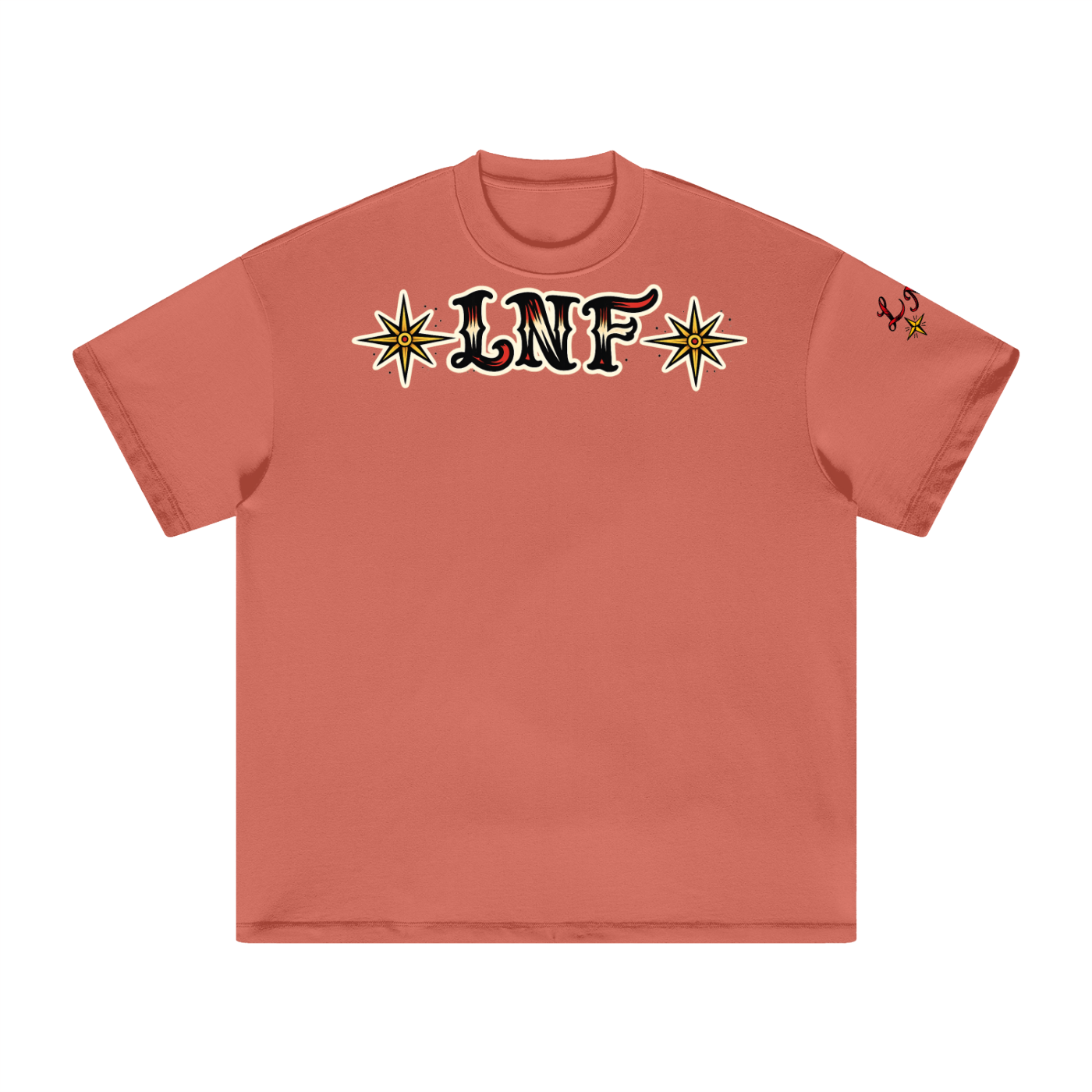 “Deadweight shoulder hit” Heavyweight Earth Tone T