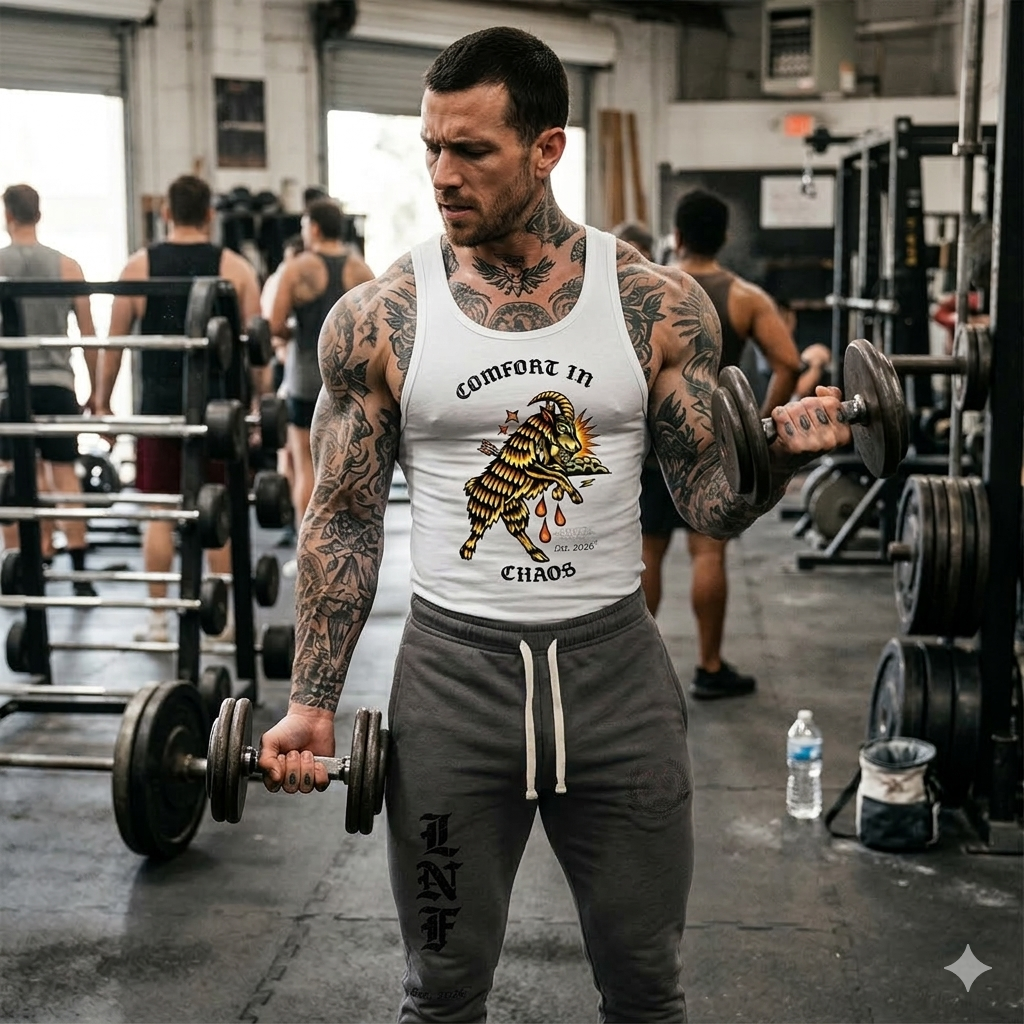 COMFORT IN CHAOS slim fit muscle tank