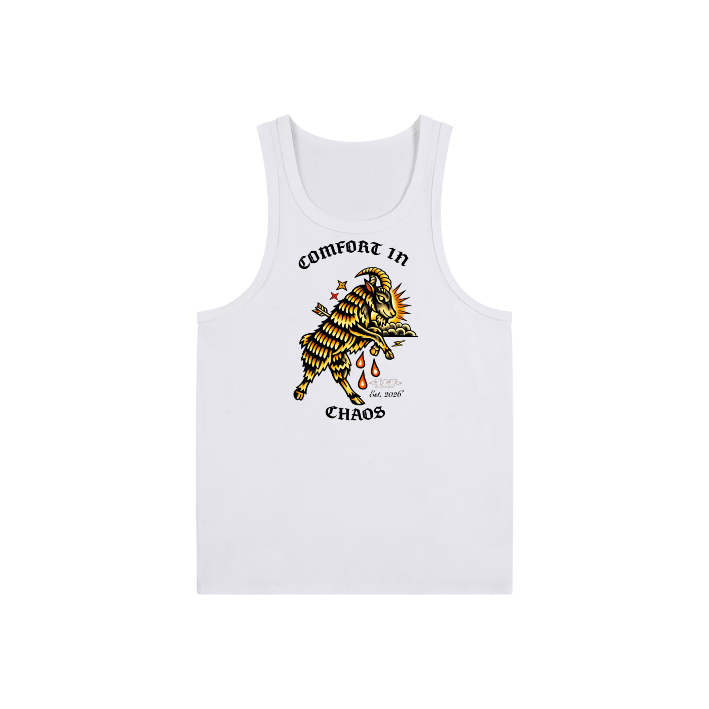 COMFORT IN CHAOS slim fit muscle tank